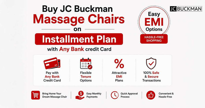 Buy JC Buckman Massage Chairs on Installment Plan with Any Bank credit Card