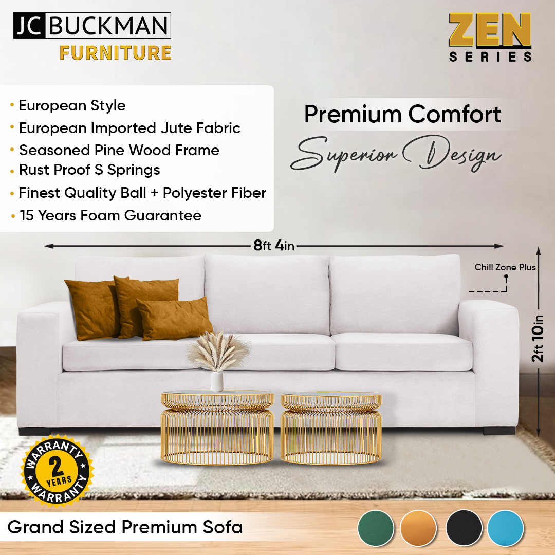 JC Buckman Chill Zone Plus Three Seater Sofa Seasoned Pine Wood A