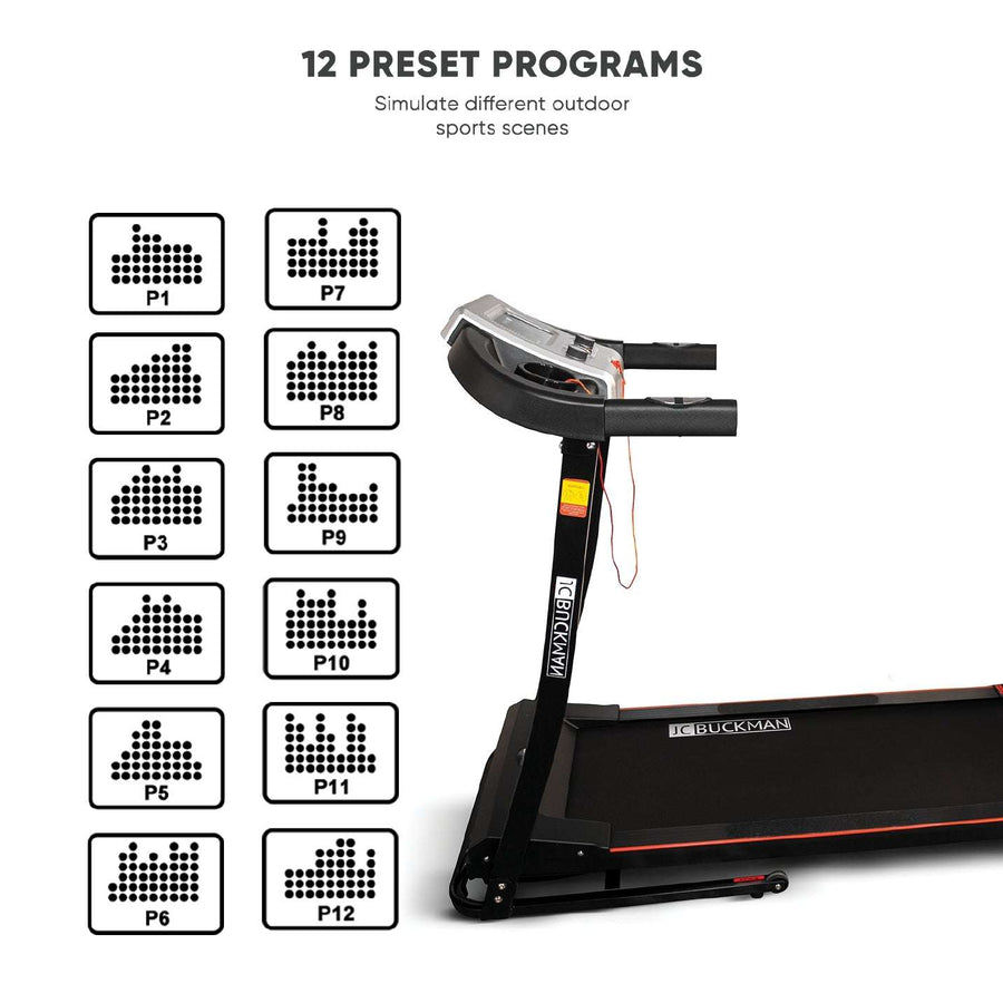JC Buckman V-Jog Foldable Cardio Treadmill - JC BUCKMAN PK