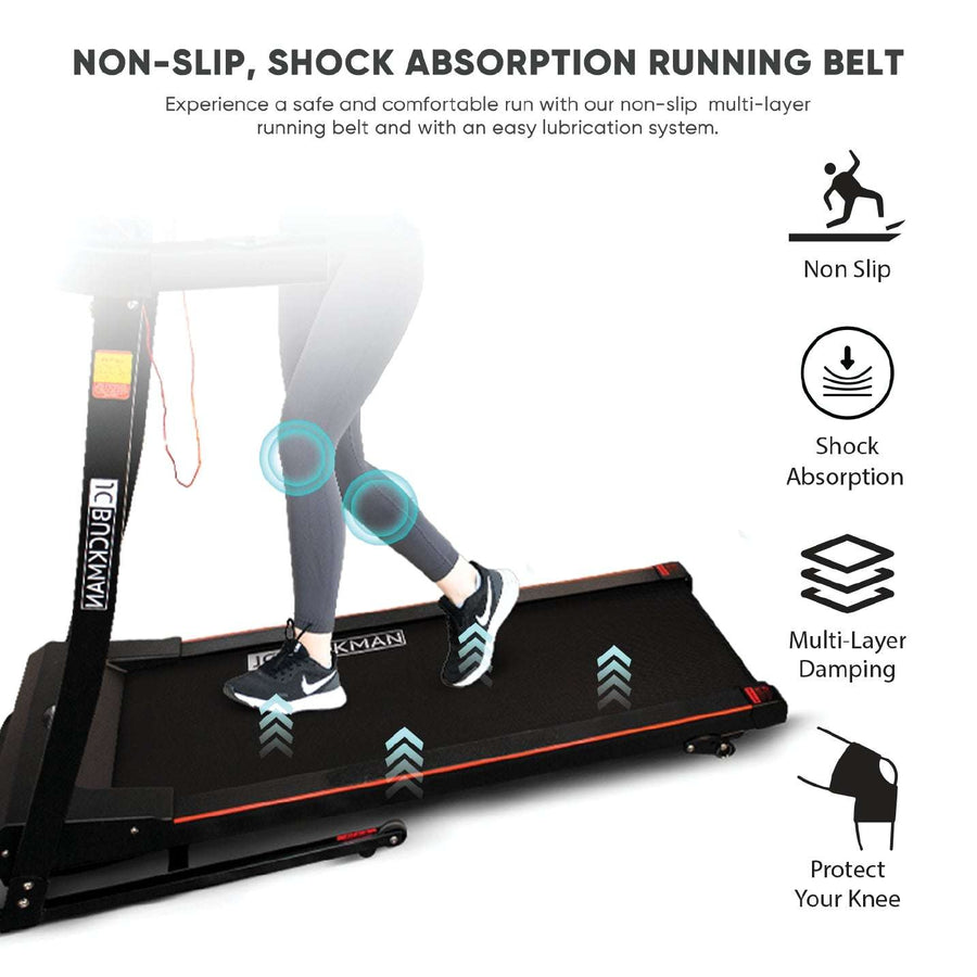 JC Buckman V-Jog Foldable Cardio Treadmill - JC BUCKMAN PK