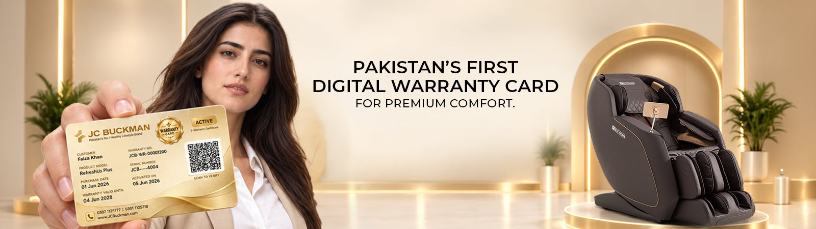 JC Buckman digital warranty card offer